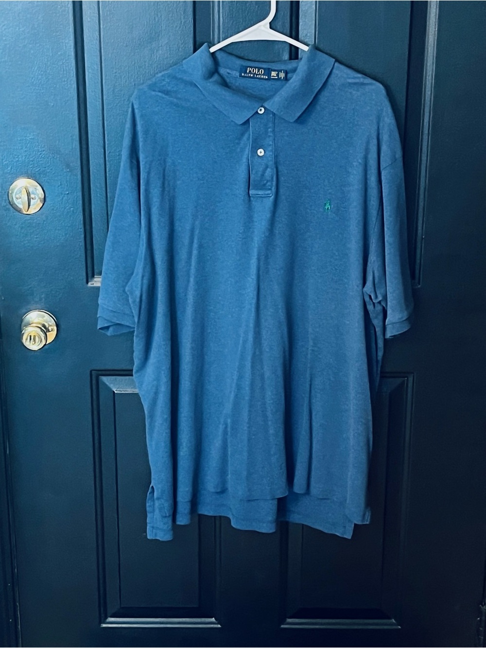 Ralph Lauren Men's Teal Polo Shirt with Embroidered Pony